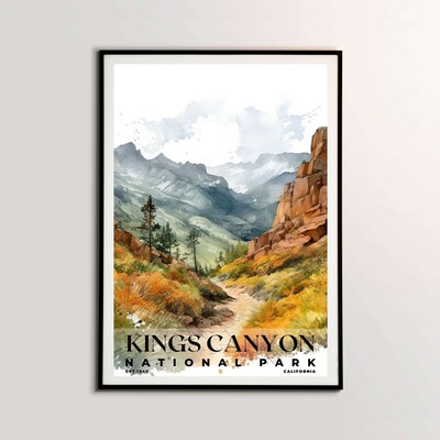 Kings Canyon National Park Poster, Travel Art, Office Poster, Home Decor | S4 - image1